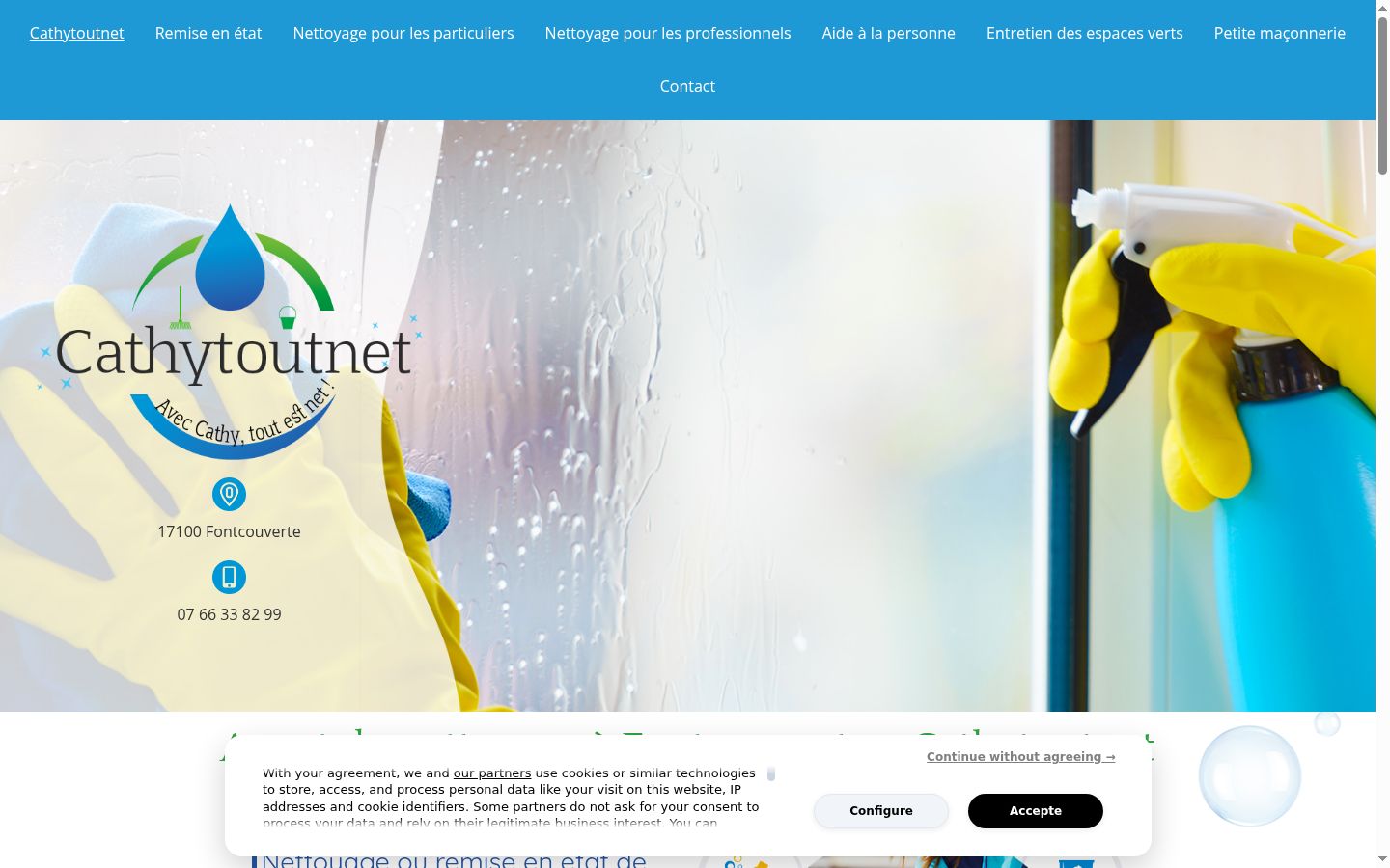 Screenshot tal-banner tal-kunsens muri qabel kwalunkwe interazzjoni