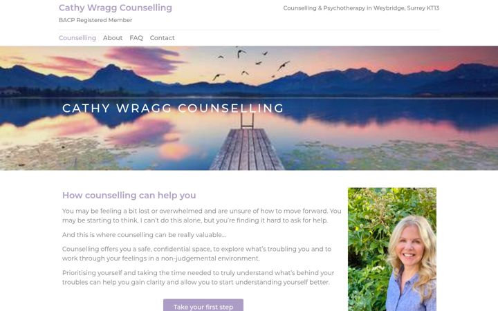 Screenshot of cathywragg.com