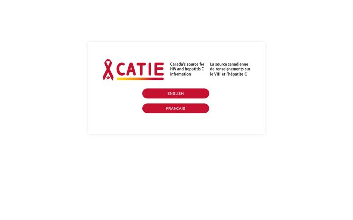 Screenshot of catie.ca