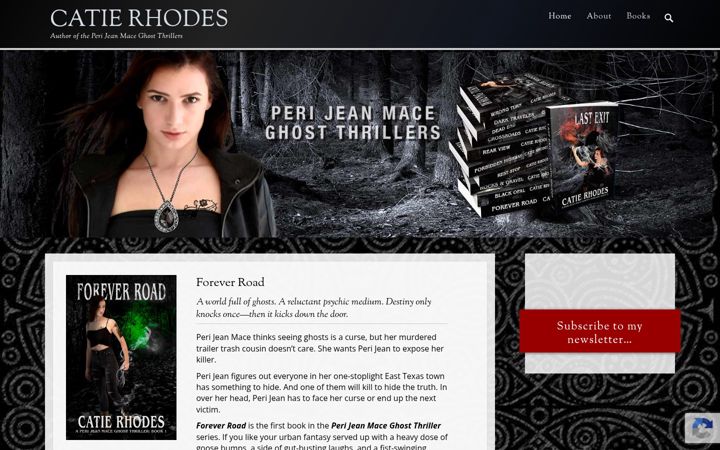 Screenshot of catierhodes.com