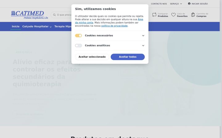 Screenshot of catimed.pt