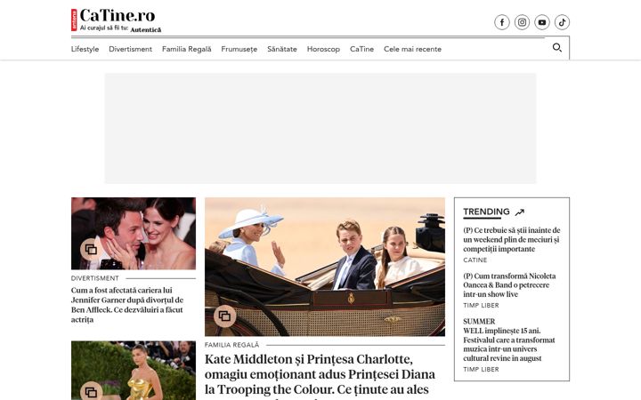 Screenshot of catine.ro