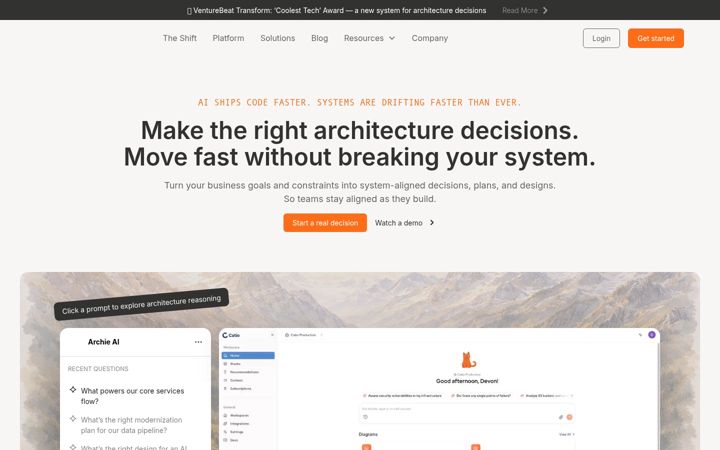 Screenshot of catio.tech