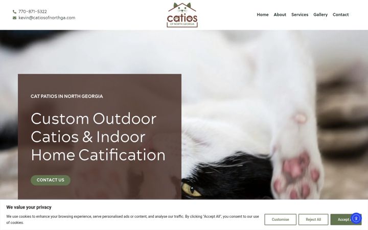 Screenshot of catiosofnorthga.com