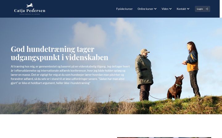Screenshot of catjapedersen.dk