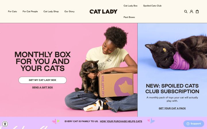 Screenshot of catlady.com