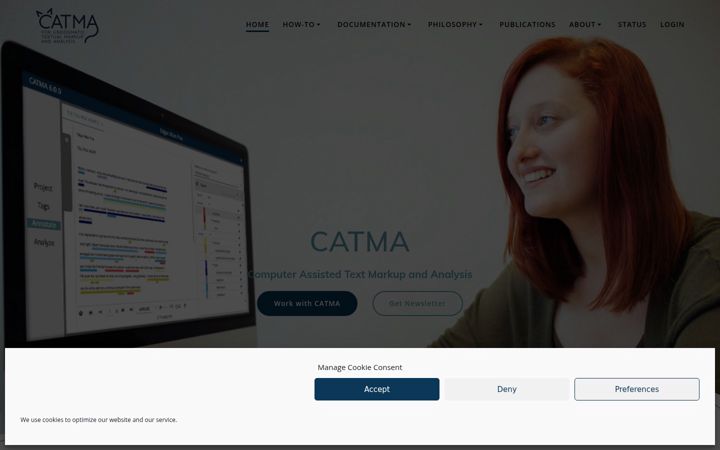 Screenshot di catma.de