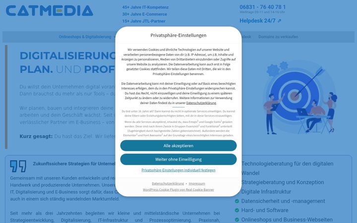 Screenshot of catmedia.de
