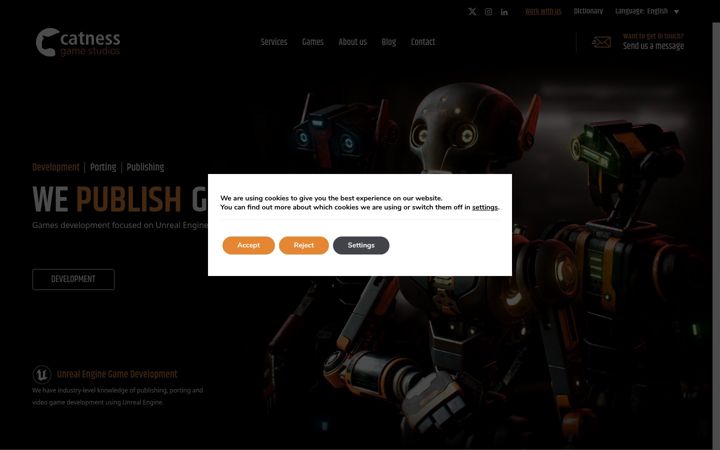 Screenshot of catnessgames.com