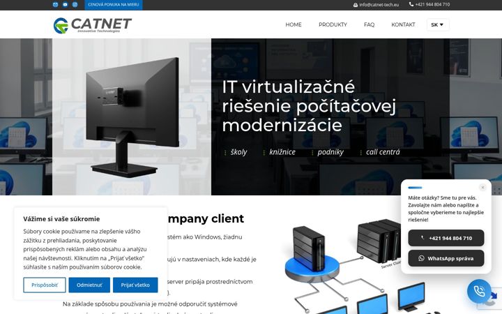 Screenshot of catnet-tech.eu