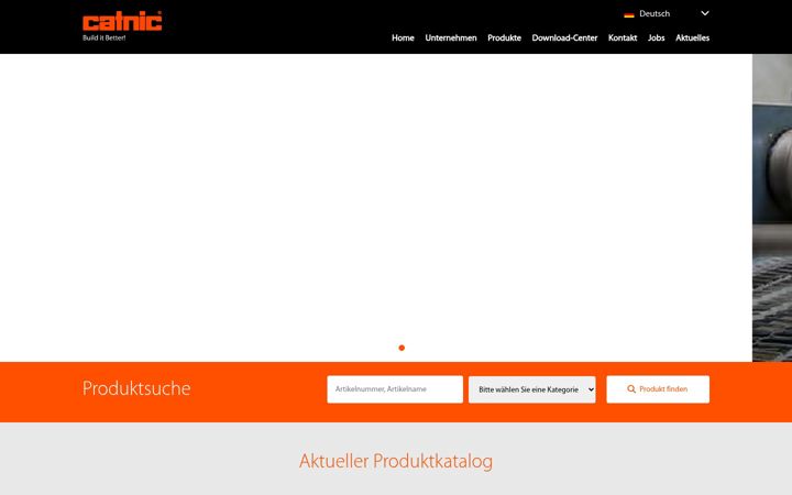 Screenshot of catnic.de