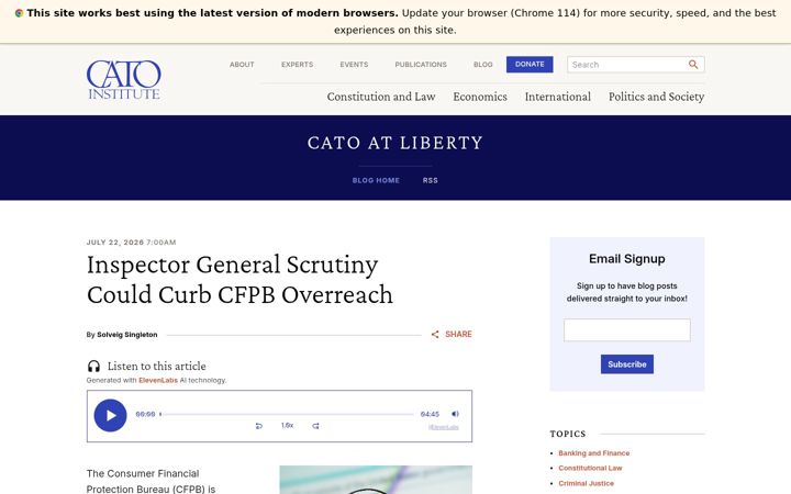 Screenshot of cato-at-liberty.org