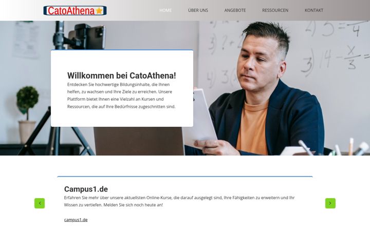 Screenshot of catoathena.de