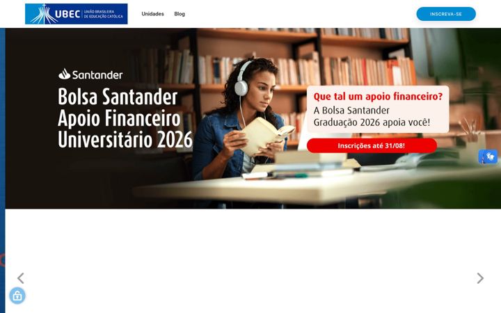 Screenshot of catolica.edu.br