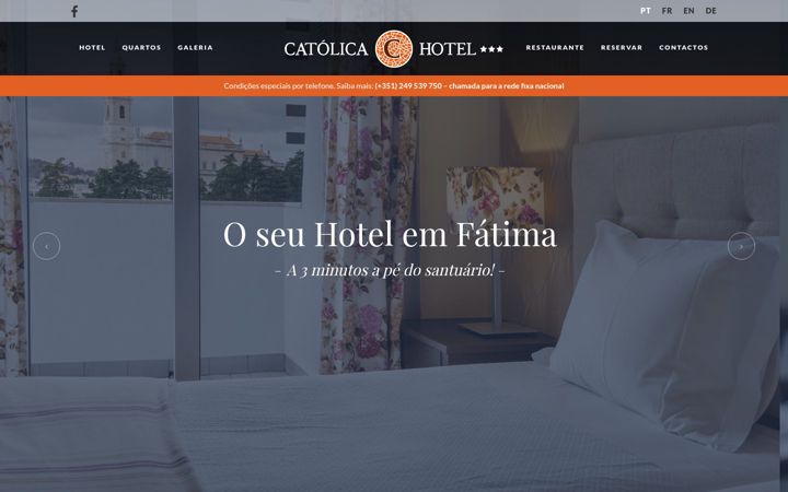 Screenshot of catolicahotel.com