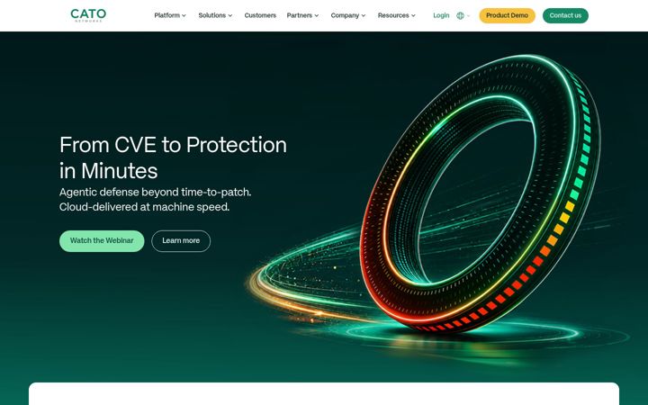 Screenshot von catonetworks.com