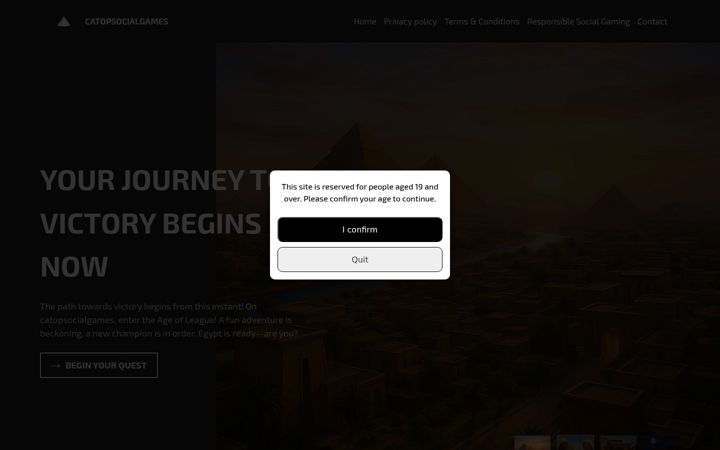 Screenshot of catopsocialgames.com