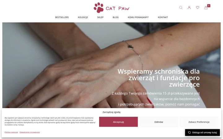 Zrzut ekranu catpaw.pl