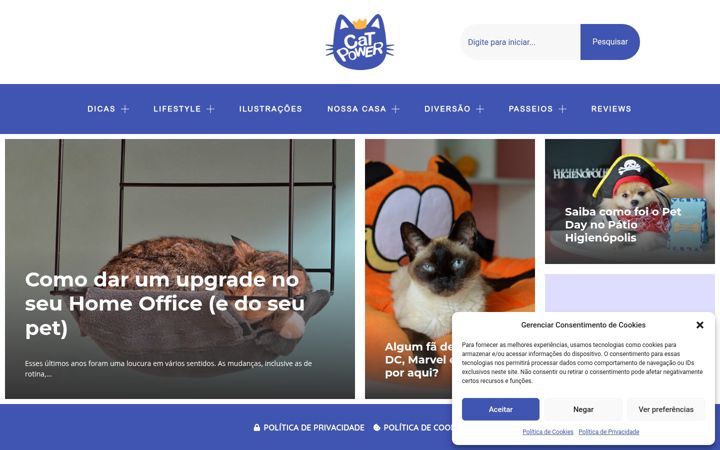 Screenshot of catpower.com.br