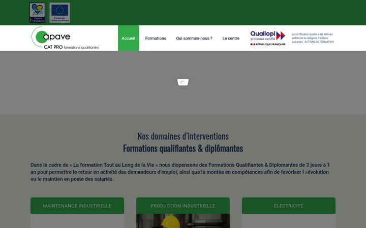 Screenshot of catpro-apave.fr