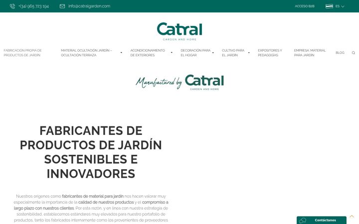 Screenshot of catralgarden.com