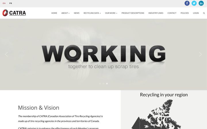 Screenshot of catraonline.ca