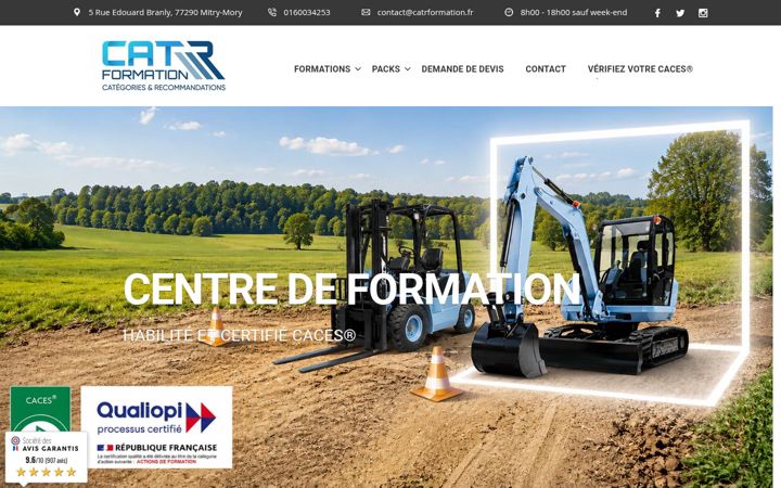 Screenshot van catrformation.fr