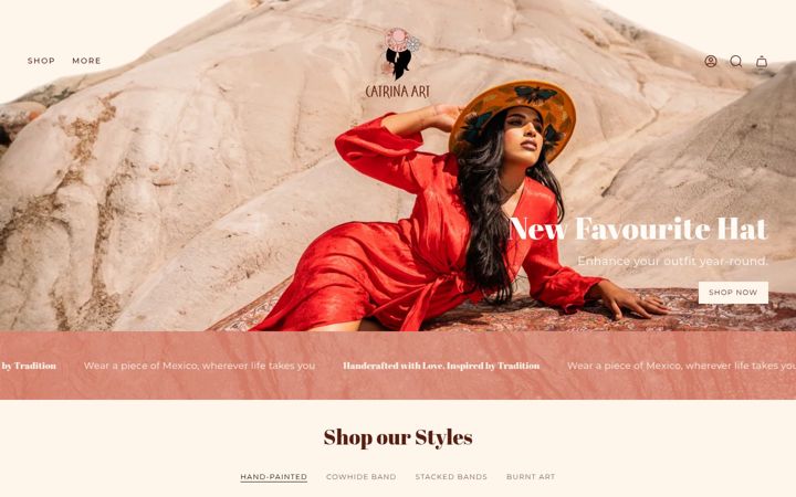 Screenshot of catrinaart.com