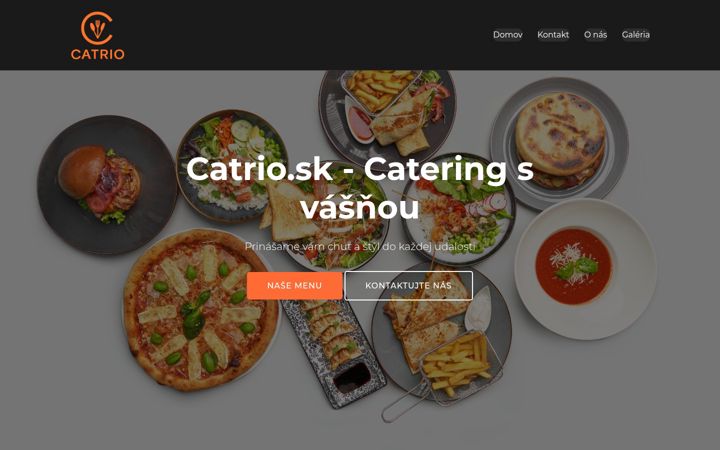 Екранна снимка на catrio.sk