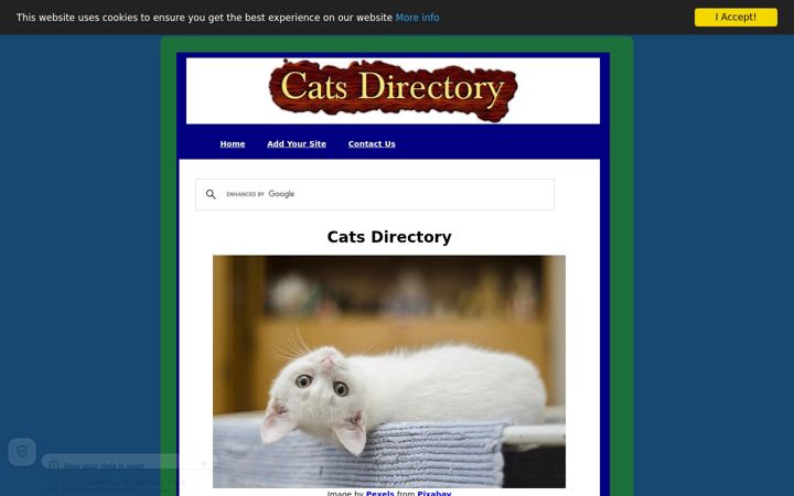 Screenshot of catsdirectory.net