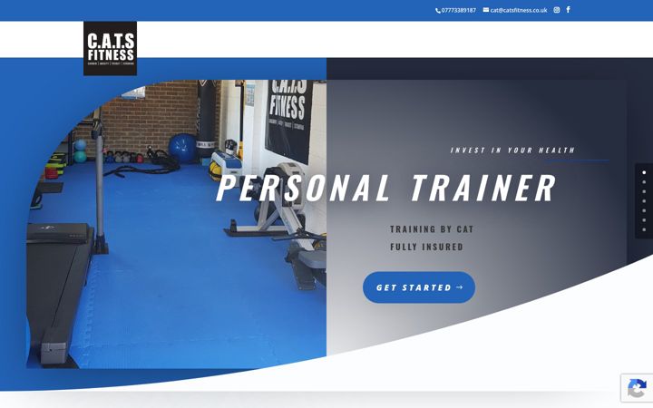Screenshot of catsfitness.co.uk