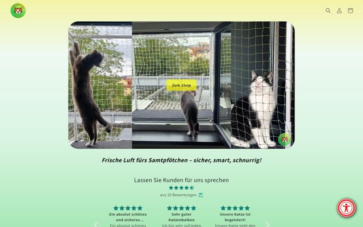 Képernyőkép: catshine.de