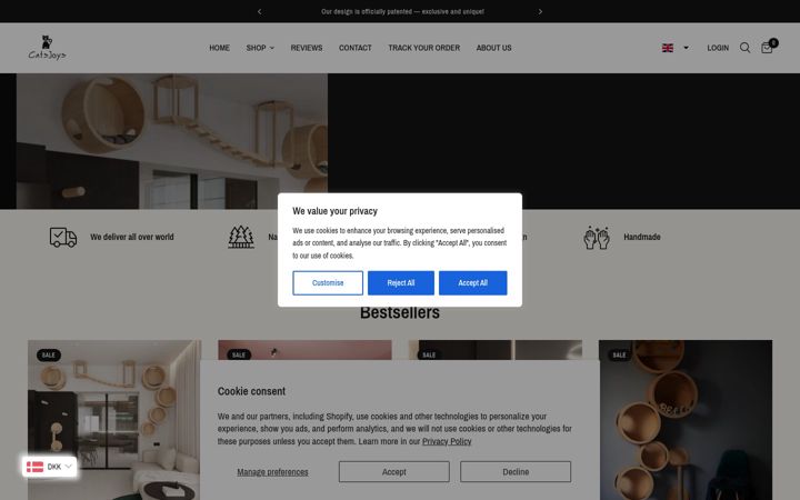 Screenshot of catsjoys.net