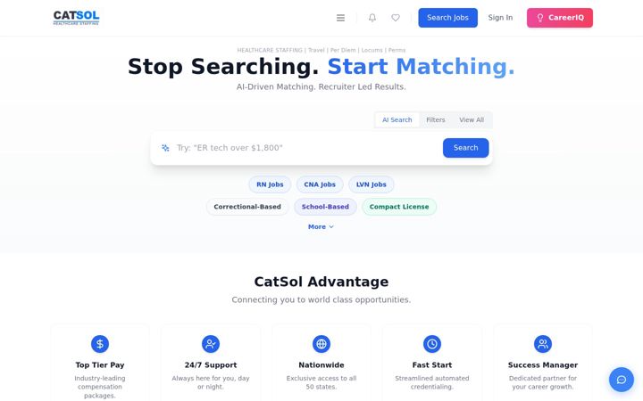 Screenshot of catsol.com