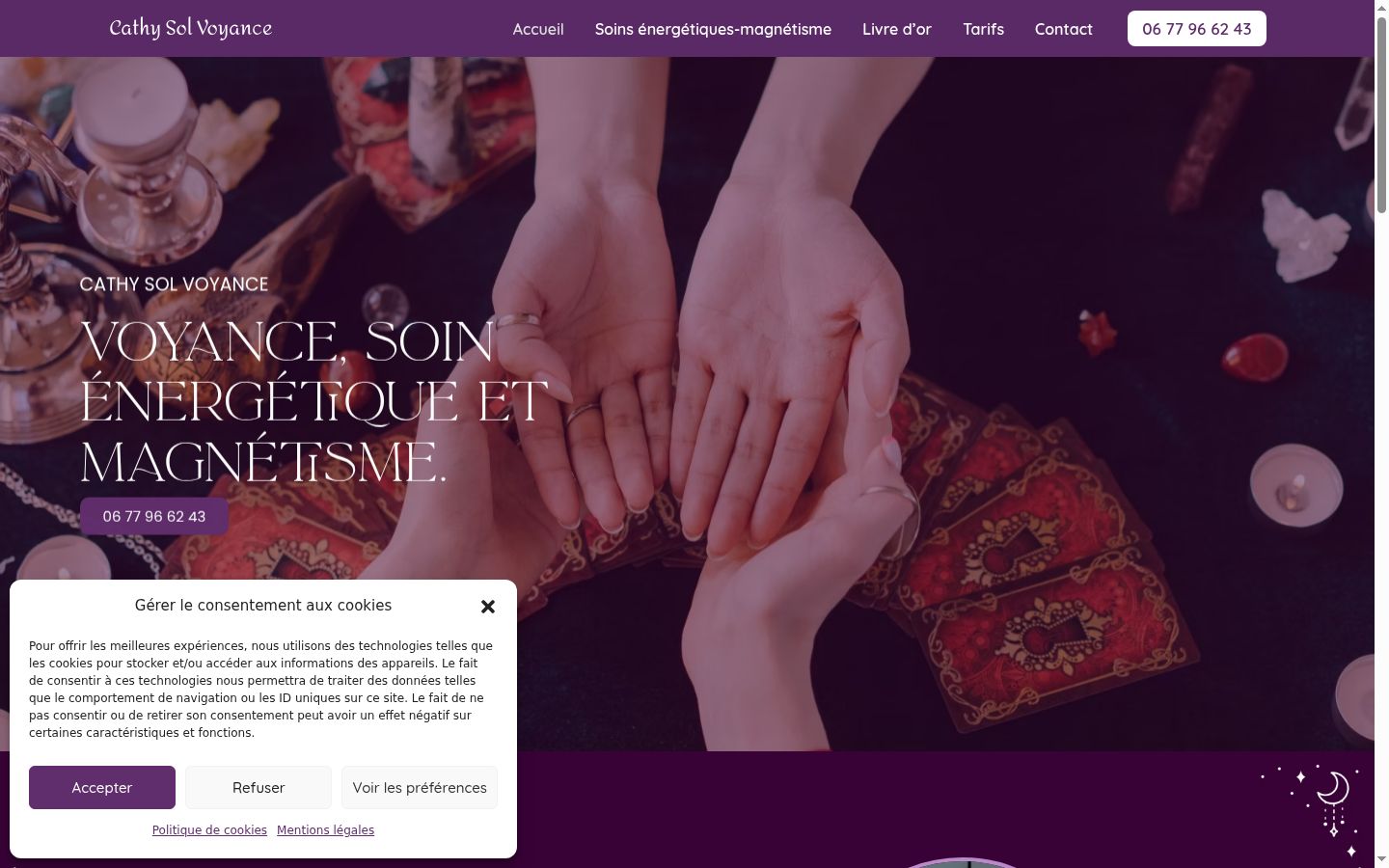 Screenshot tal-banner tal-kunsens muri qabel kwalunkwe interazzjoni