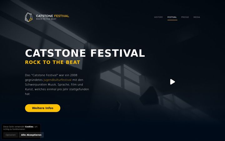 Screenshot of catstonefestival.de