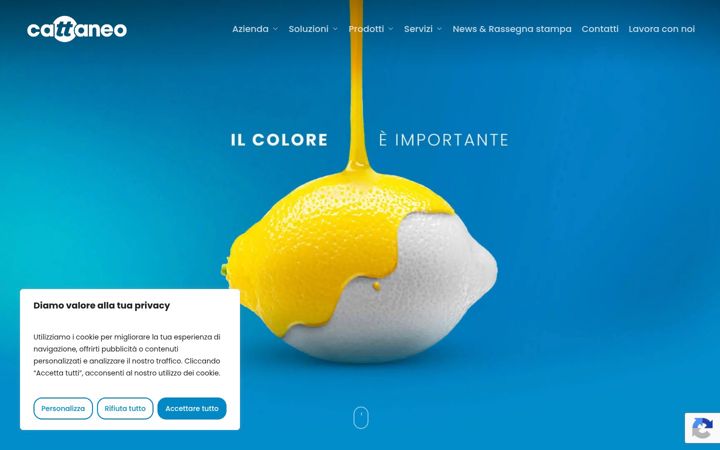 Screenshot of cattaneocolori.it