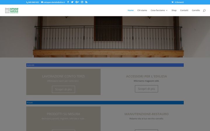 Screenshot of cattapandaniele.it