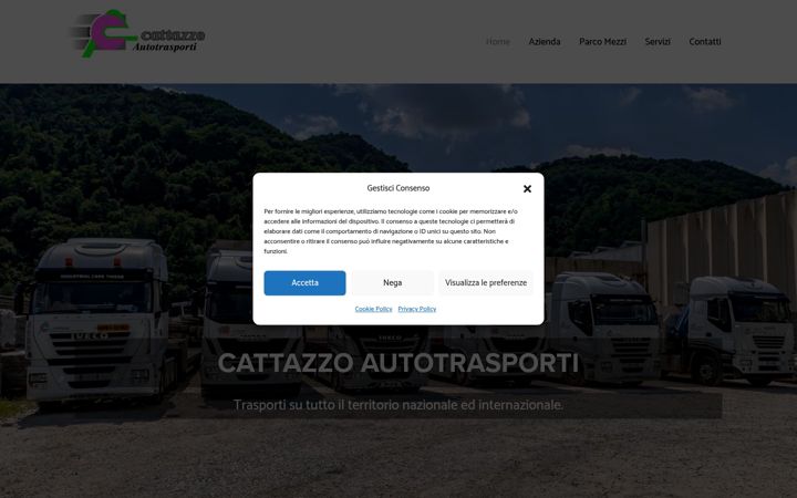 Screenshot of cattazzoautotrasporti.com