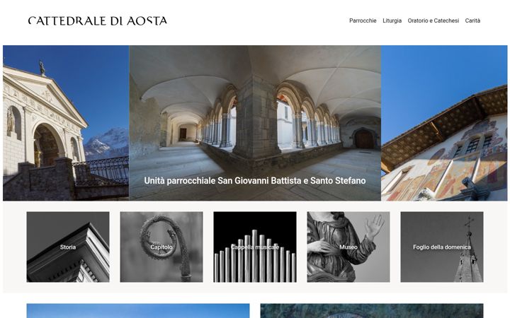 Screenshot of cattedraleaosta.it