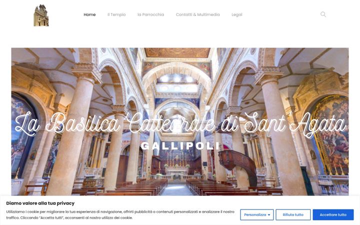Screenshot of cattedralegallipoli.it