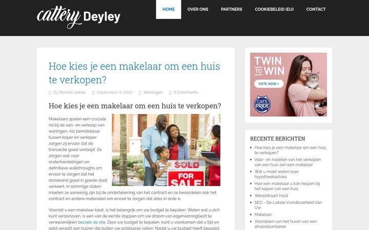 Zrzut ekranu catterydeyley.nl