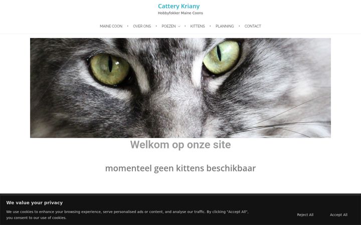 Screenshot of catterykriany.be