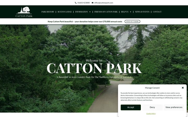 Screenshot of cattonpark.com