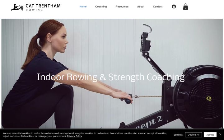 Screenshot of cattrenthampersonaltraining.com