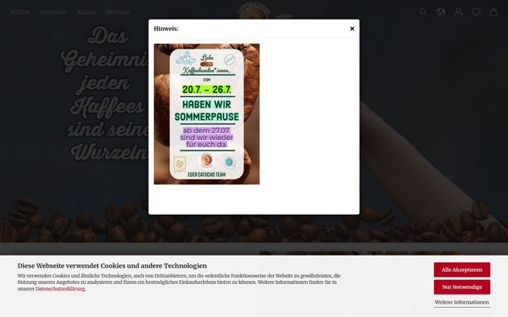 Screenshot of catucho.de