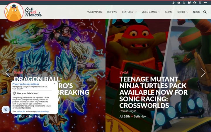 Screenshot of catwithmonocle.com