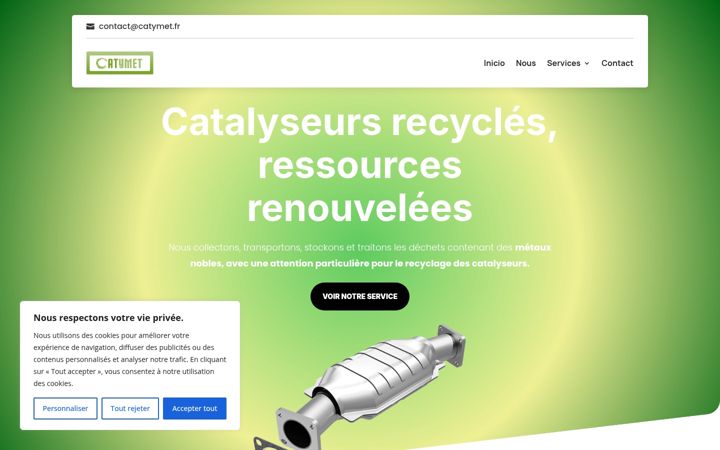 Screenshot of catymet.fr