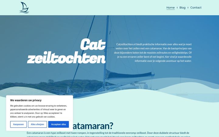 Zrzut ekranu catzeiltochten.nl