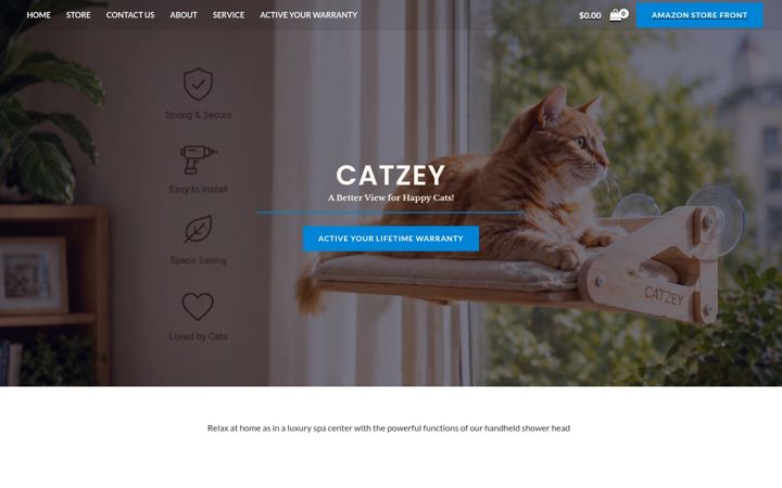 Screenshot of catzey.com
